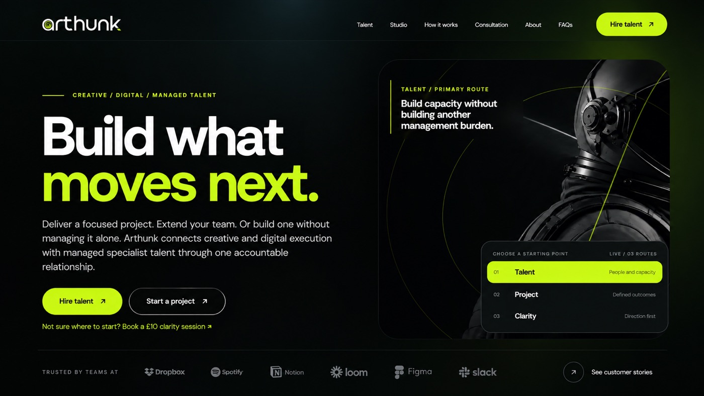 Arthunk project screenshot